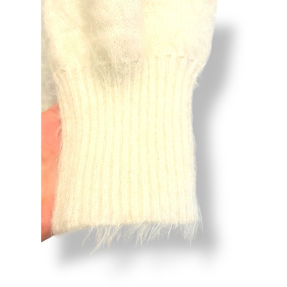 Fair Isle Sweater Size Medium Boho Country Oversized Cozy Knit Cream Multicolor - Picture 6 of 13